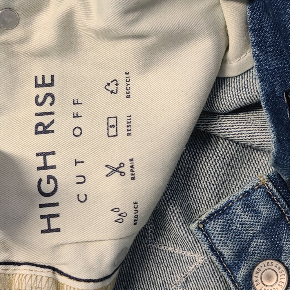Lucky Brand Patch High Rise Denim Shorts - Picture 9 of 10